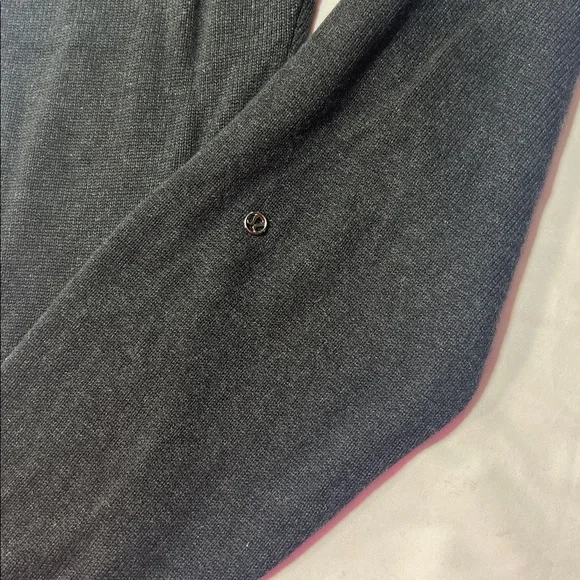 Lululemon Knit Joggers Charcoal Gray Drawstring Ribbed Cuffs - Picture 2 of 10